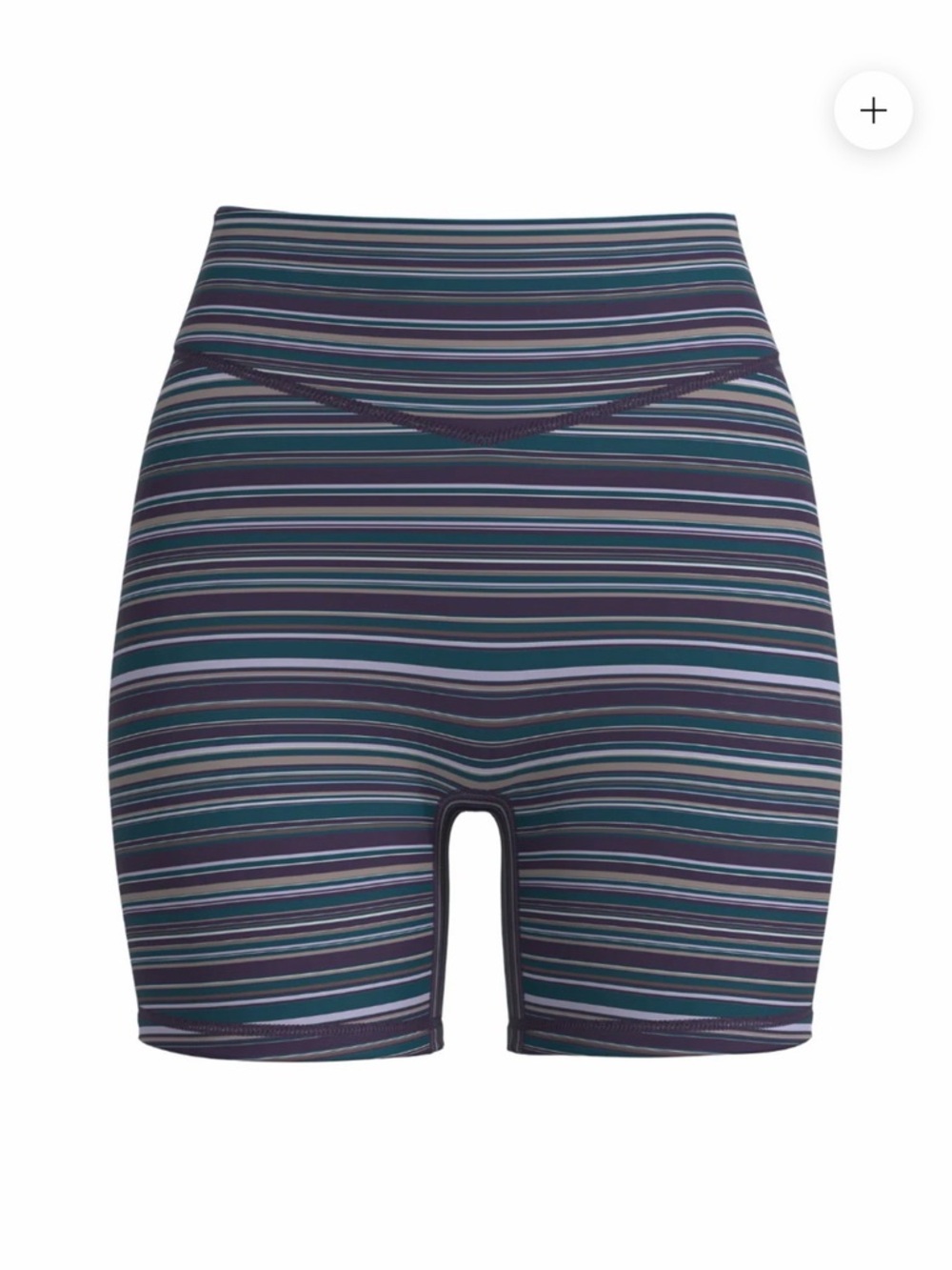Liason the Label BRIDGE SHORT - TEAL & PLUM STRIPES